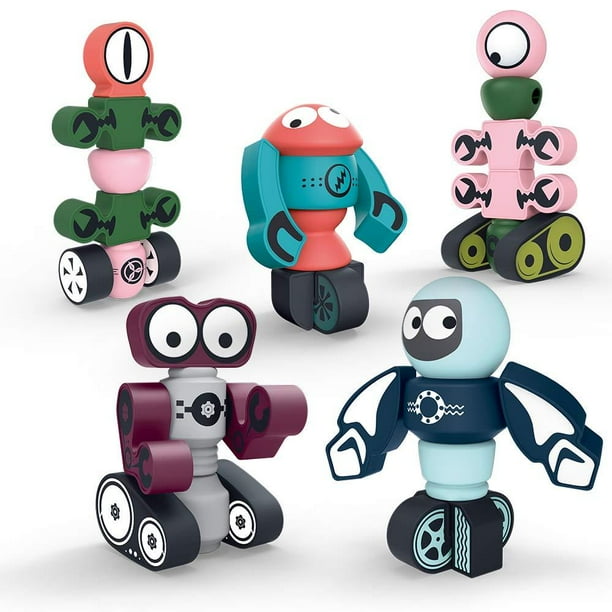 Gifts2U Robots，35PCS Blocks Set for Kids with Storage