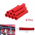 thumbnail image 1 of 8PC CAR RED HIGH HEAT SHIELD ENGINE SPARK PLUG WIRE BOOT PROTECTOR SLEEVE COVER, 1 of 4