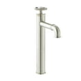 thumbnail image 2 of Avallon Single Hole, Single-Handle Wheel, High Arc Bathroom Faucet in Brushed Nickel, 2 of 11