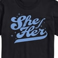 thumbnail image 3 of Instant Message - She Her - Men's Short Sleeve Graphic T-Shirt, 3 of 6