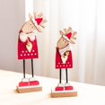 thumbnail image 2 of RV 2 piezas de decoración de escritorio de madera de Navidad, mini lugares de ciervos, decoración de regalos de Navidad, decoración de mesa de mostrador, el tamaño de la decoración es diferente Sailing Electrónica, 2 of 5