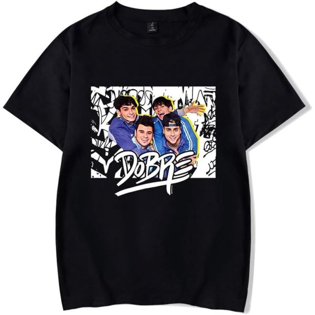 Dobre Brothers Merch T-shirt à Manches Courtes Unisexe Mode Col Rond pour Femmes Hommes