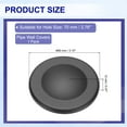 thumbnail image 2 of Uxcell Pipe Wall Covers Round Adhesive Reserved Wall Hole Plugs (Short) Black, 2 of 7