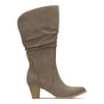 thumbnail image 3 of STYLE & COMPANY Womens Brown Comfort Arlenee Almond Toe Block Heel Zip-Up Slouch Boot 6 M, 3 of 4