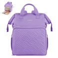 thumbnail image 1 of Bolsa de tejer, mochila Leudes, organizadora de almacenamiento de hilo, color morado, 1 of 6