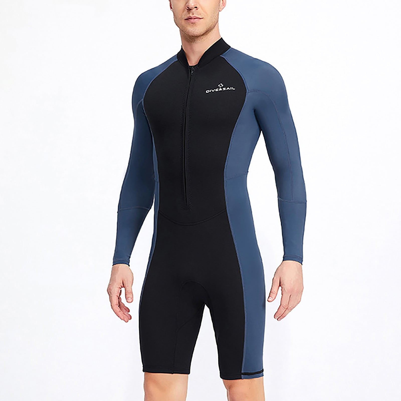 Wet Suit For Men Cold Water Swimming 1.5MM Swimwear Monokini Bodysuit Men Swim Shorts Trendy Swim Wear