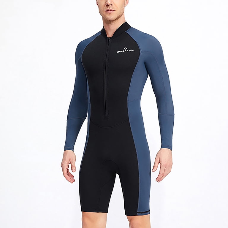 Wet Suit For Men Cold Water Swimming 1.5MM Swimwear Monokini Bodysuit Men Swim Shorts Trendy Swim Wear