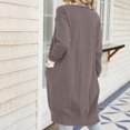 thumbnail image 3 of Vedolay Womens Coat Womens Fashion Fashion Open Front Long Sleeve Office Bussiness Casual Jackets,Khaki S, 3 of 5