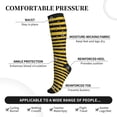thumbnail image 2 of Sikiie Striped With Bees 1 Pairs Compression Socks for Men and Women 15-20 mmHg Running Support Socks, 2 of 7