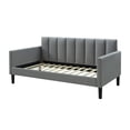 thumbnail image 6 of LuXeo Bristol Fabric Tufted Bedroom Daybed, Twin, Gray, 6 of 13