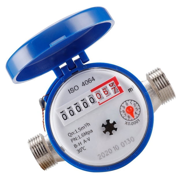 BTOER Smart digital water meter household mechanical rotor pointer cold water meter