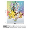 thumbnail image 2 of Pokemon Blanket Flannel Blanket Throws Cute Warm and Comfortable Indoor Camping Blanket 40"*50" （100*130cm）, 2 of 7