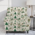 thumbnail image 2 of Renewold Christmas Tree Holly Green Stretch Recliner Cover Non-Slip Recliner Slipcover 4 Pieces Soft Lazy Boy Recliner Chair Cover with Pocket and Elastic Bottom for Living Room, 2 of 8