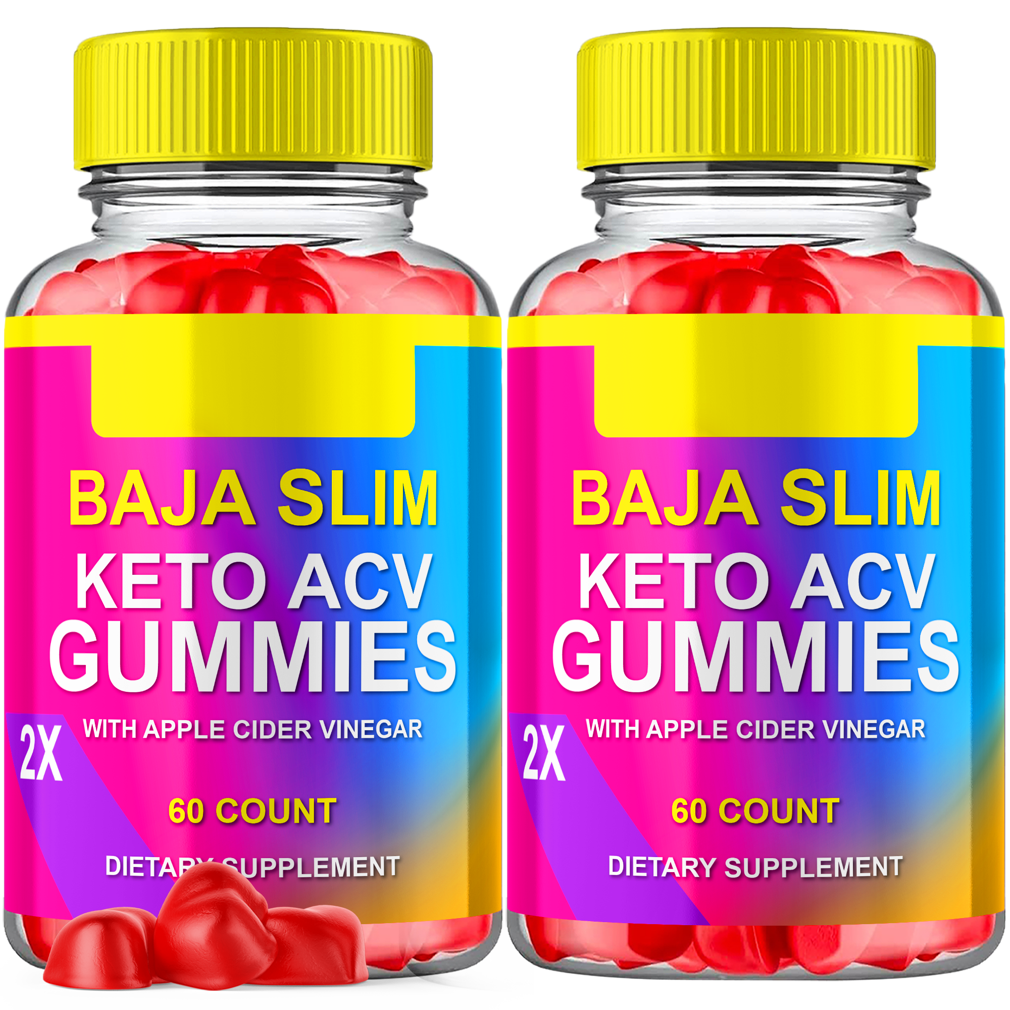Baja Slim Keto ACV Gummies Maximum Strength Weight Management Supplement 120 Gummies