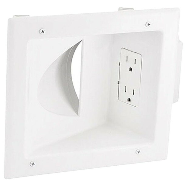 2 Gang Recessed Low Voltage Wall Plate HDMI Audio Video 2 Gang Recessed Low Voltage Wall Plate HDMI Audio Video