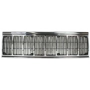 Grille For 1991-1996 Jeep Cherokee Sport Utility Chrome w/ Black Insert Plastic