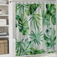 thumbnail image 6 of Orinice Tropical Shower Curtain for Bathroom Decor, Modern Contemporary Waterproof Polyester Curtain Hotel-Quality, Palm Leaves Washable Durable Bathroom Curtain with 12 Hooks,  69x72, 6 of 7