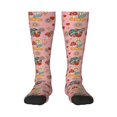 thumbnail image 1 of Fotbe Retro 70s 60s Hippie Flower Calcetas Divertidas Estampadas para Hombre y Mujer, Calcetas de Algodón hasta la Rodilla para Caminar, Correr, Enfermería y Embarazo, 1 of 6