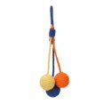 thumbnail image 1 of Hanging Sisal Ball for Cats, Colorful Interactive Sisal Rope Chew Toy for Pets, Red, Yellow, Blue, 1 of 4