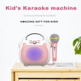 thumbnail image 2 of para niños Niñas Niños Juguetes para cantar recargables Interior Rosa Zulema máquina de karaoke bluetooth, 2 of 6