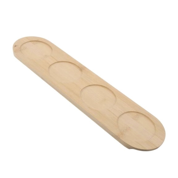 Ywmsfl Wooden Tequila Shot Glass Display Tray With 6 Holes for Serving