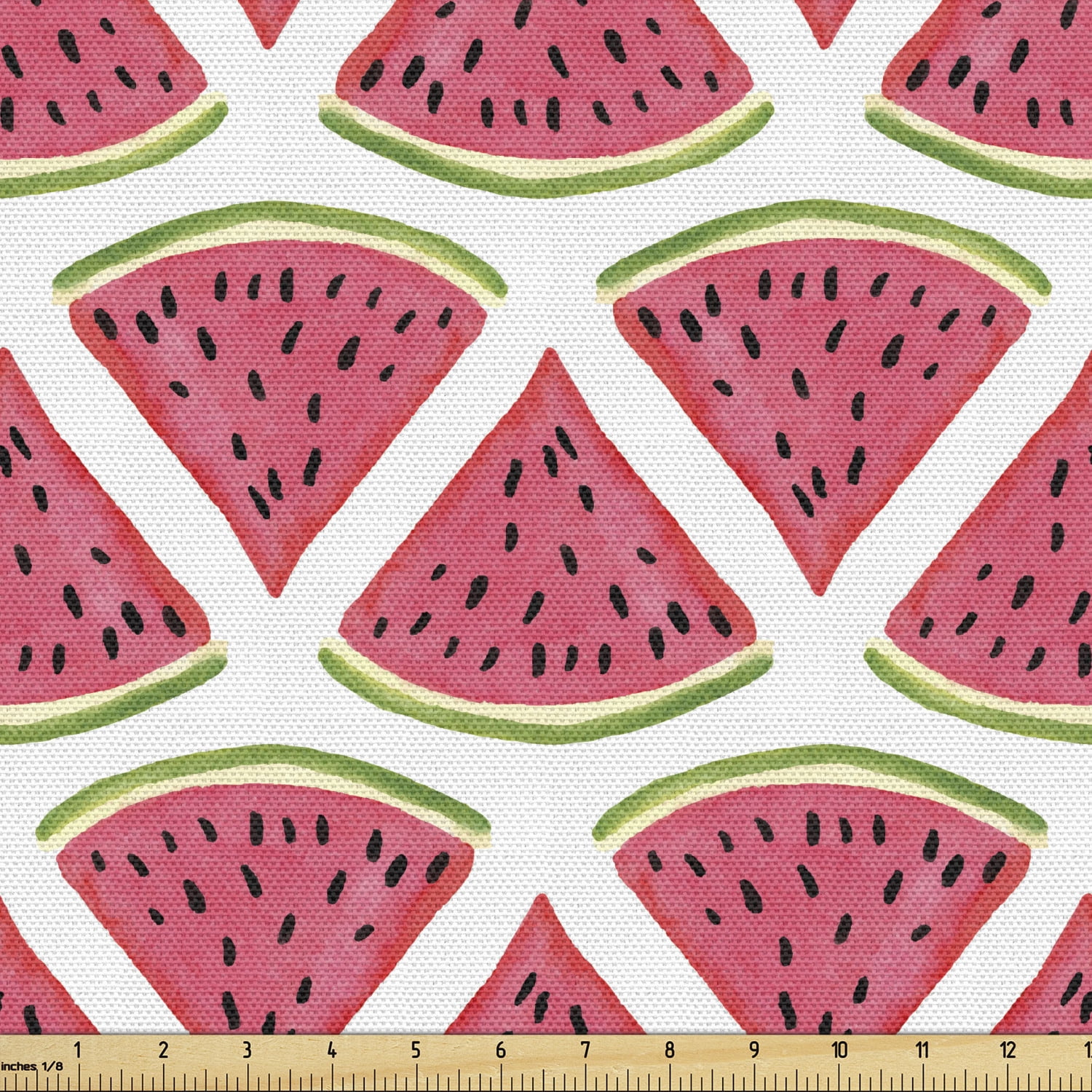 Watermelon Fabric by the Yard Upholstery Exotic Fruit Pattern