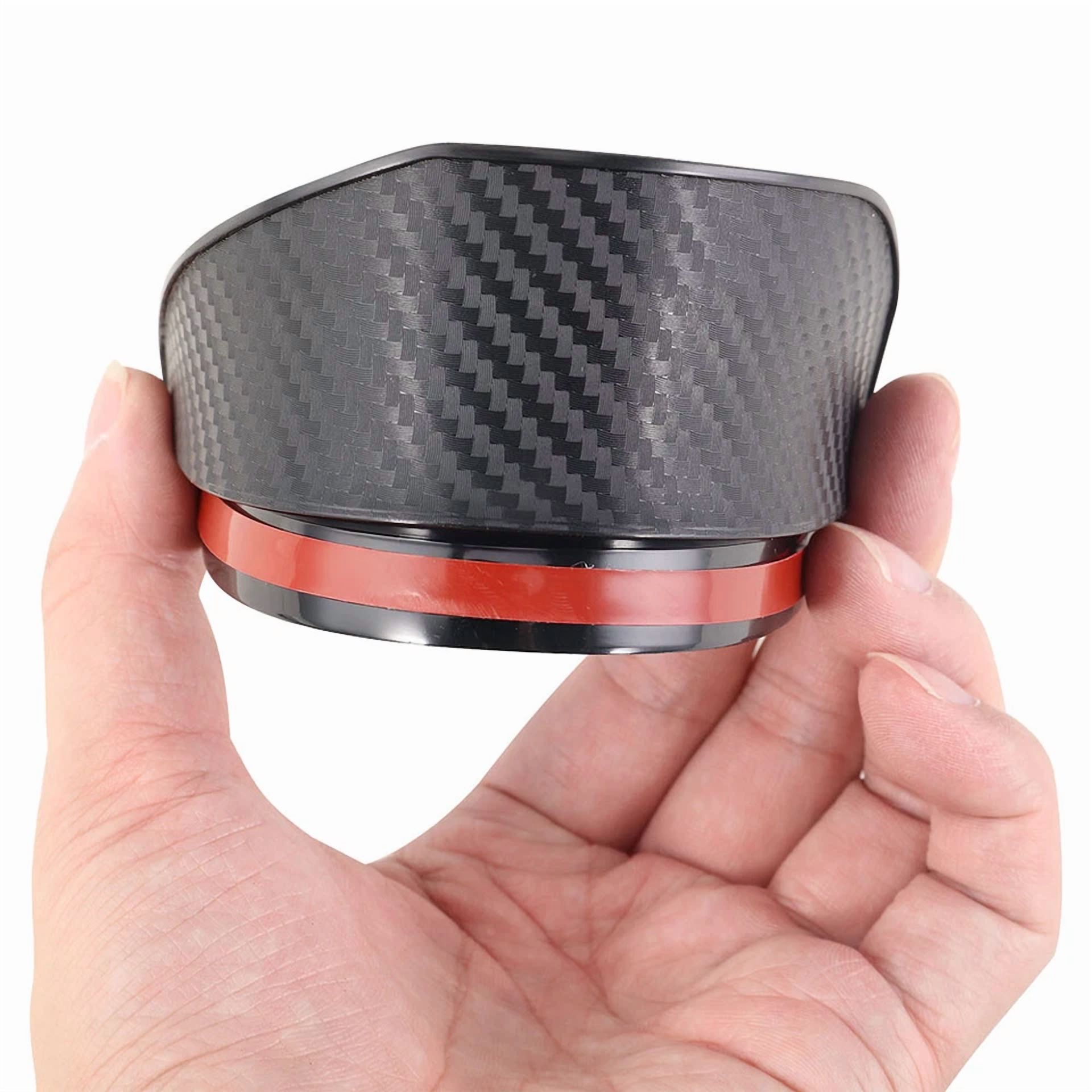 FLINT- For Suv Auto Car Accessories 2X Carbon Fiber Look Mirror Rain Visor Guard