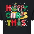thumbnail image 3 of Disney - Happy Christmas Icons - Juniors Cropped Cotton Blend T-Shirt, 3 of 5