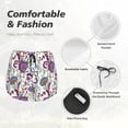 thumbnail image 4 of Yiaed Fairy Flower Print Women's Running Shorts with Liner 3 Zipper Pockets Elastic Workout Athletic Gym Yoga Shorts-X-Large, 4 of 7