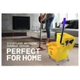 thumbnail image 5 of Mop Bucket 25 Quart | Side Press Wringer | 4 Wheels 2" | Yellow, 5 of 7
