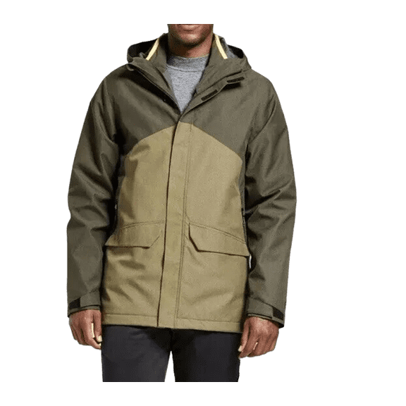 Men's 3-in-1 Jacket - (Dark Moss Green, Small)