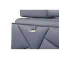 thumbnail image 6 of Titan Furnishings Modern Genuine Italian Leather Sofa in Light Blue, 6 of 8