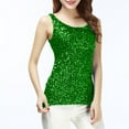 thumbnail image 5 of Lmnyox Women's Sequin Tops Sparkly Shiny Scoop Neck Sleeveless Tank Tops Slim Fashion Night Out Club Shirts, 5 of 6