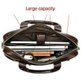 thumbnail image 4 of Maletín de cuero para hombre de negocios, bolso de hombro para computadora Café Zulema  Maletín de los hombres, 4 of 8