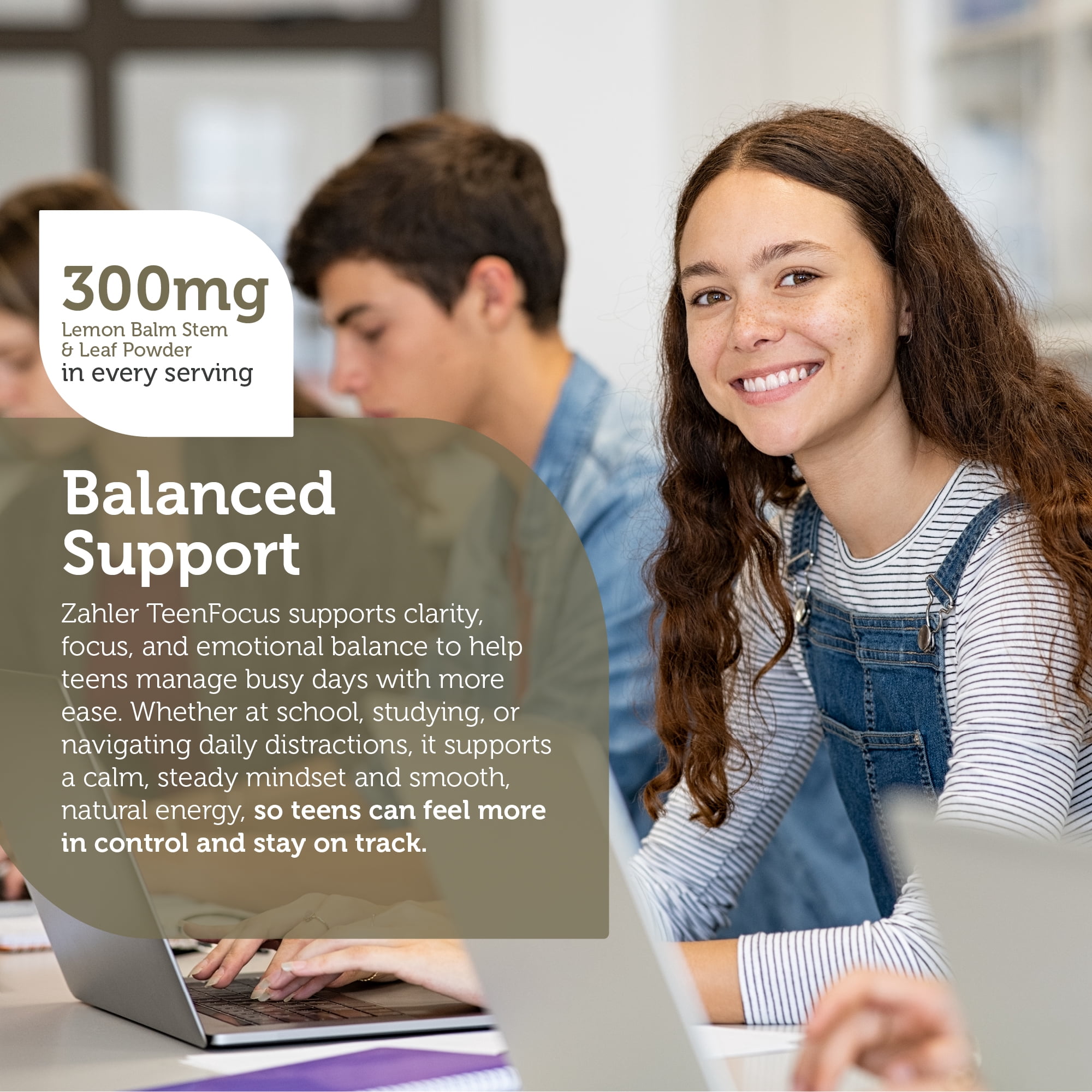 Zahler TeenFocus, Improved Focus and Concentration, 90 Capsules