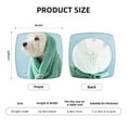 thumbnail image 5 of Rateoe Dog Wrapped in Towel Pattern Square Couch Cushion Covers, Sofa Furniture Protector Slipcover with Bottom Tie rope, Soft Non-Slip Non-Wrinkle Non-Sticky-Four Pieces, 5 of 7