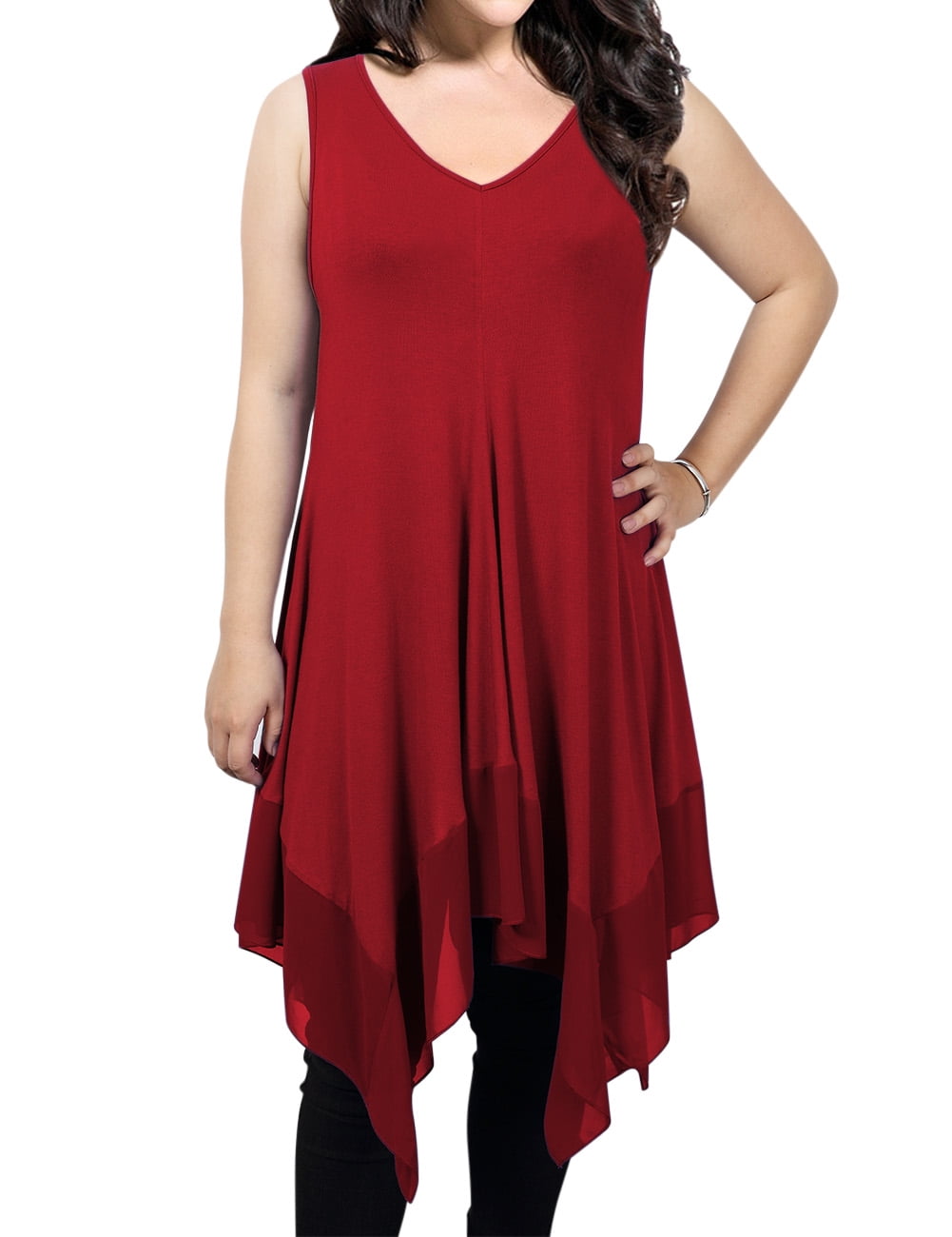 plus size dress tank tops