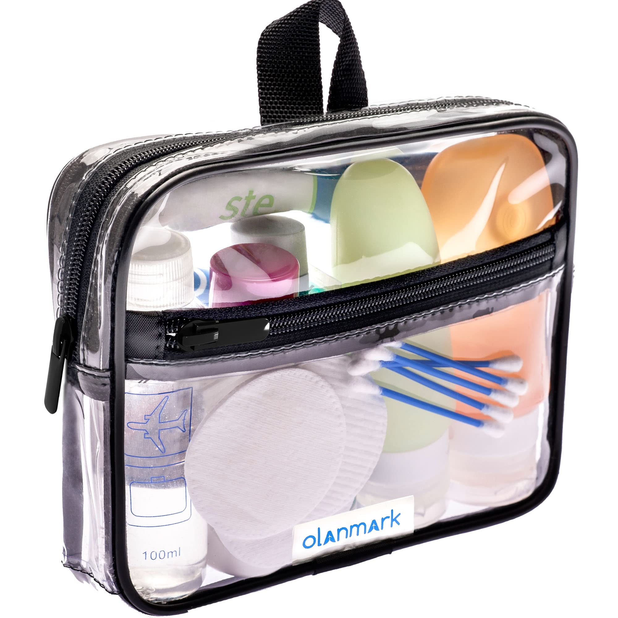 Trousse De Toilette BAGSMART TSA Lot De 2 – Maquillage Transparent – Format Voyage