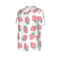 thumbnail image 2 of Rocae Strawberry for Breathable Men's Baseball T-Shirt Fashionable Casual Baseball Jersey, Moisture-wicking Sportswear 4X-Large, 2 of 9