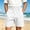 White, variant on WAVSUF Kids Boys Shorts, Elastic Waist with Pockets Lightweight Summer Casual Trendy Shorts Khaki 8