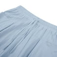 thumbnail image 7 of zfhfof Men's Long Cotton Linen Shorts Below Knee Pocketed 3/4 Summer Drawstring Capri Pants with Pockets Lounge Baggy Shorts, 7 of 7