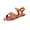 Brown, variant on Women's Dressy Elastic Ankle Gladiator Sandals Summer Cute Open Toe Slip on Cross Strappy Flat Sandals Fashion Women Casual Round Head Sandals Comfy Beach Casual Shoes