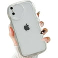 thumbnail image 2 of Compatible with iPhone Xs Max Case(6.5"),Cute Clear Love Case,Love-Heart Camera Frame Wavy Edge Transparent Full Protection Soft TPU Shockproof Sturdy Phone Case Cover for Women Girls,Clear, 2 of 8