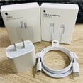 thumbnail image 1 of Apple iPhone Lightning Cable Cargador 20W USB-C Adaptador De Alimentación 1m/2m PD Carga Rápida Para 11 12 13 Pro Max 11mini 12mini 13mini XS X XR, 1 of 3