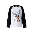 thumbnail image 2 of VISgogo Mujer Primavera Otoño Casual Pullover Manga Larga O Cuello Deer Print Patchwork Sudadera VISgogo moda, 2 of 9