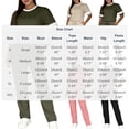 thumbnail image 4 of Women's Casual Side Stripe Drawstring Pants Set with Short Sleeve Shirt, Relaxed Fit Lounge Suit for Travel or Daily Wear, Comfortable Two Piece | CSEONE,Blue S, 4 of 9