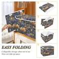 thumbnail image 2 of Yayeee Collapsible Cube Storage Bin with Lid Fabric Closet Decorative Basket with Handles, Halloween Houses Pattern, 2 of 7