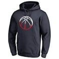 thumbnail image 2 of Men's Navy Washington Wizards Gradient Logo Pullover Hoodie, 2 of 4