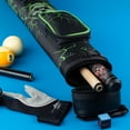 thumbnail image 6 of Eight Ball Mafia EBMC22K Green Skull 2 Butt 2 Shaft Hard Case Billiard Stick Bag Billiards Cues, 6 of 6