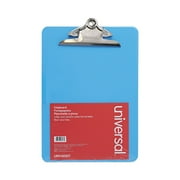 Universal UNV40307 1.25 in. Clip Capacity 8.5 in. x 11 in. Plastic Clipboard with High Capacity Clip - Translucent Blue